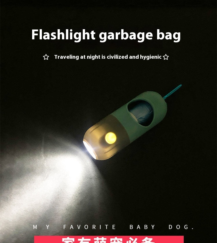 CJ LED waste bag holder — supplier detail; selected SKU excludes bags