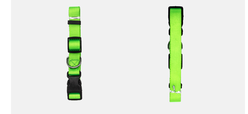 CJ nylon collar — supplier construction detail; selected variant black XS