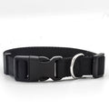 CJ black nylon dog collar