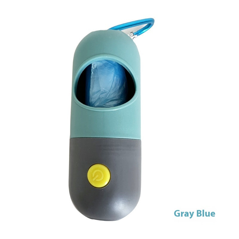 CJ blue-gray LED waste bag holder; selected SKU excludes bags