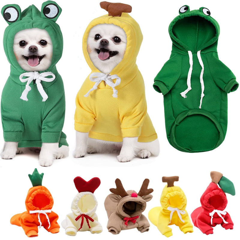 CJ fruit fleece dog hoodie