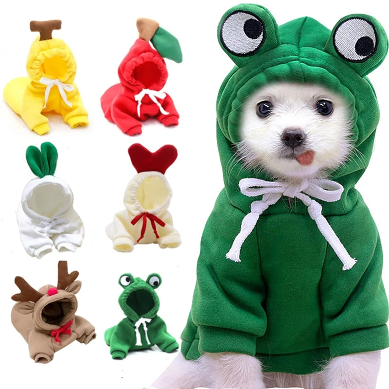 CJ fruit fleece dog hoodie — supplier gallery detail
