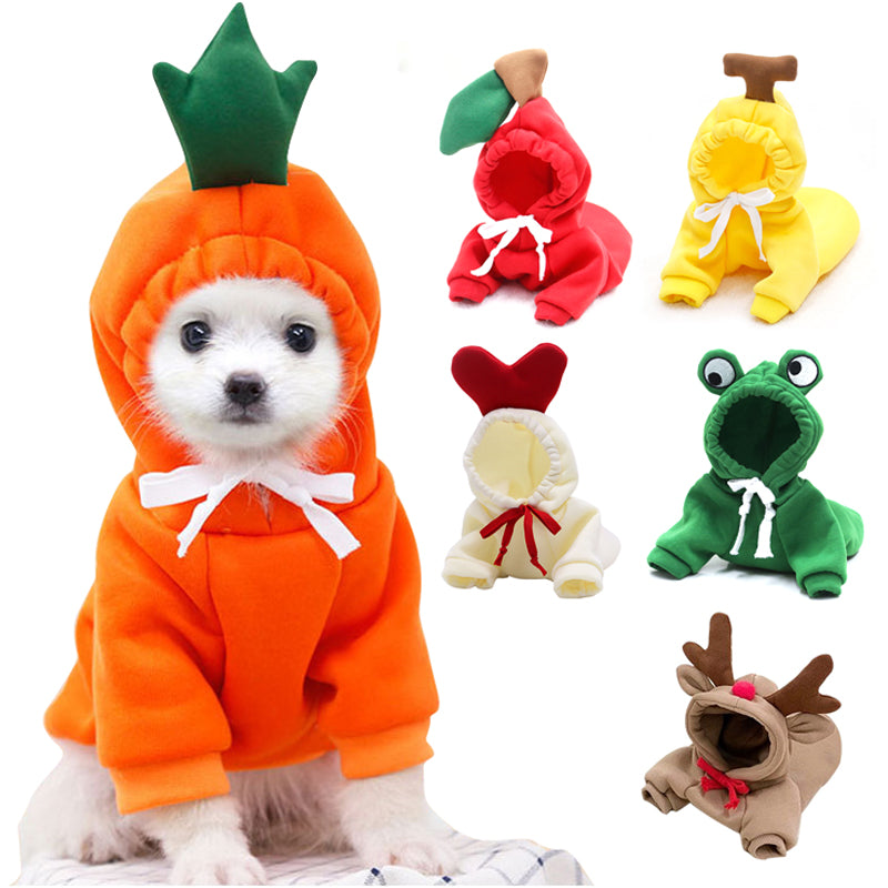 CJ fruit fleece dog hoodie — supplier gallery detail
