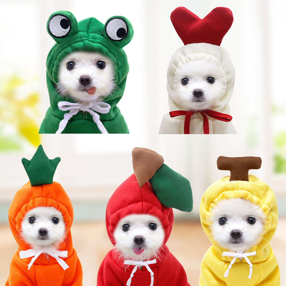 CJ fruit fleece dog hoodie — supplier gallery detail