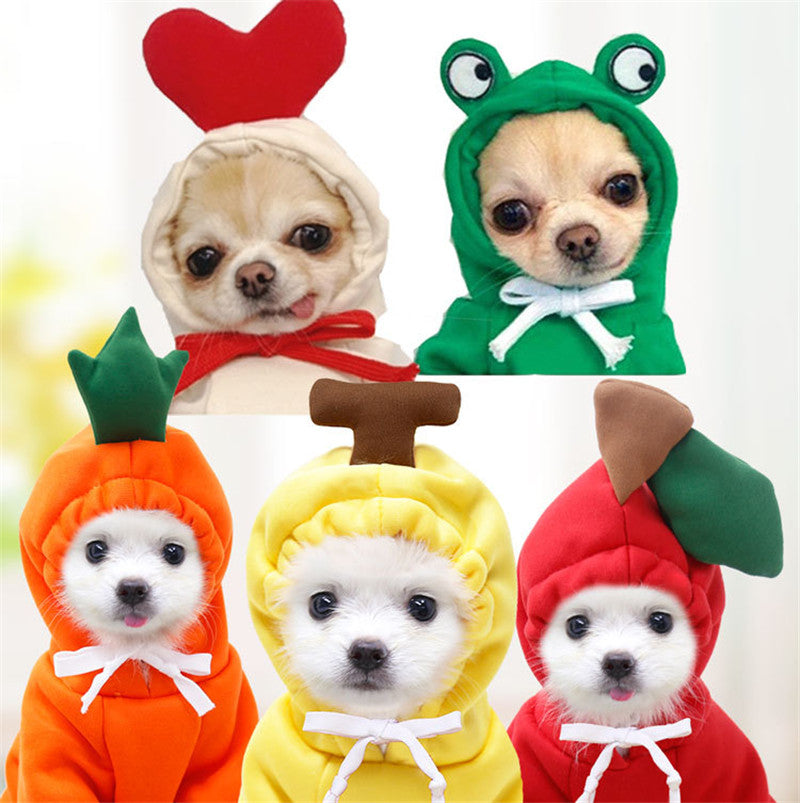 CJ fruit fleece dog hoodie — supplier gallery detail