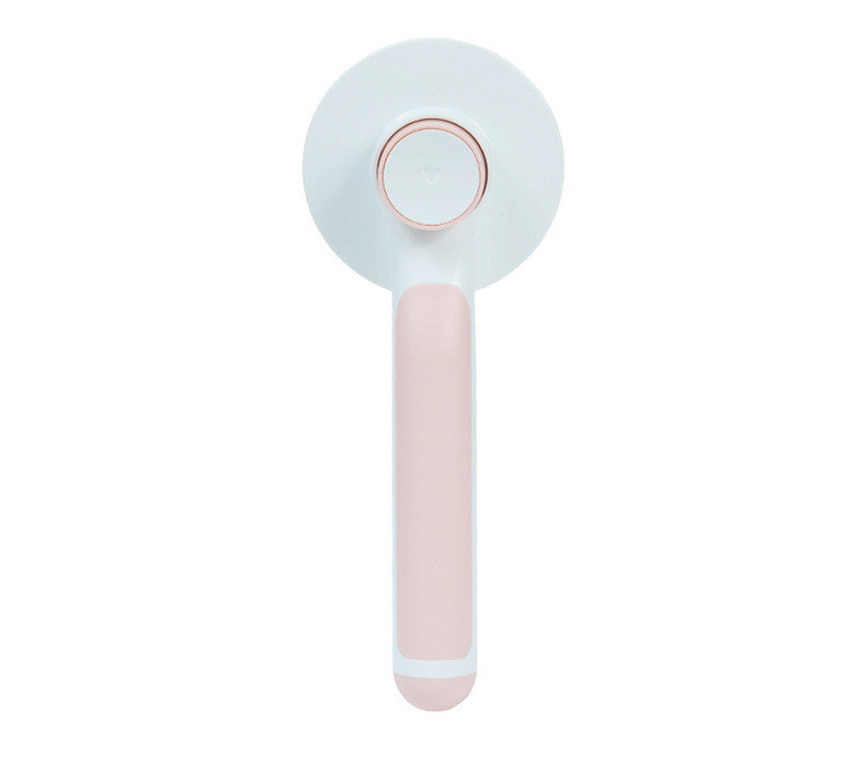 CJ pink round handle pet comb